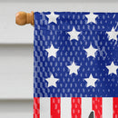 Dutch Shepherd American House Flag 28x40 Porch Sleeve Pole Decorative Outside Yard Banner Artwork Wall Hanging, Polyester
