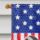 Havanese American House Flag 28x40 Porch Sleeve Pole Decorative Outside Yard Banner Artwork Wall Hanging, Polyester