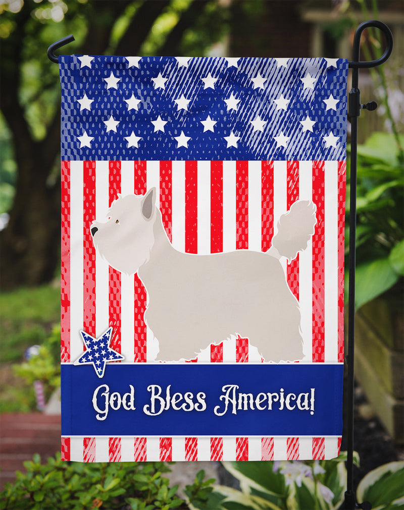 Westie American Flag Garden Size BB8399GF