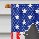Papillon American House Flag 28x40 Porch Sleeve Pole Decorative Outside Yard Banner Artwork Wall Hanging, Polyester