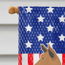 Telomian American House Flag 28x40 Porch Sleeve Pole Decorative Outside Yard Banner Artwork Wall Hanging, Polyester