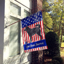 Mudi American House Flag 28x40 Porch Sleeve Pole Decorative Outside Yard Banner Artwork Wall Hanging, Polyester