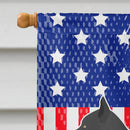 Mudi American House Flag 28x40 Porch Sleeve Pole Decorative Outside Yard Banner Artwork Wall Hanging, Polyester