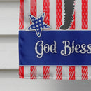 Labradoodle American House Flag 28x40 Porch Sleeve Pole Decorative Outside Yard Banner Artwork Wall Hanging, Polyester