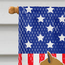 Finnish Spitz American House Flag 28x40 Porch Sleeve Pole Decorative Outside Yard Banner Artwork Wall Hanging, Polyester
