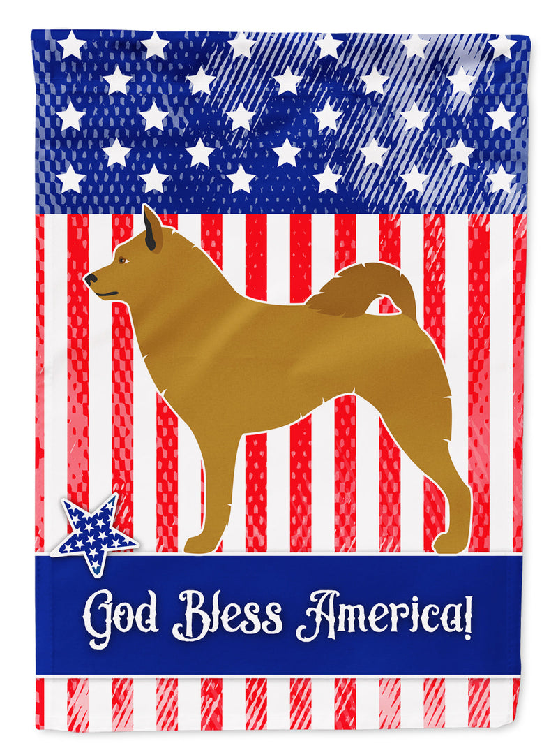 Finnish Spitz American Flag Garden Size BB8424GF