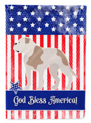 American Bulldog American Garden Flag - Outdoor Decorative Yard Flag BB8429GF