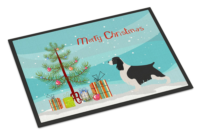 English Springer Spaniel Christmas Indoor or Outdoor Mat 24x36 BB8435JMAT