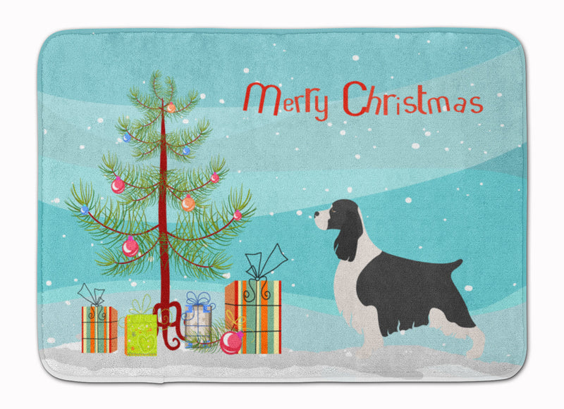 English Springer Spaniel Christmas Machine Washable Memory Foam Mat BB8435RUG