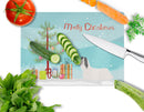 Skye Terrier Christmas Cutting Board Tempered Glass Kitchen Cutting Surface, Heat Resistant Chopping, Non-Slip Feet, Food Prep & Serving