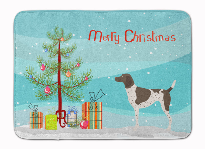 German Shorthaired Pointer Christmas Machine Washable Memory Foam Mat BB8445RUG