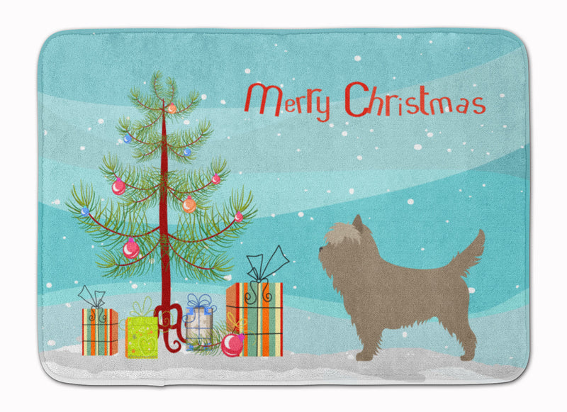 Cairn Terrier Christmas Machine Washable Memory Foam Mat BB8448RUG