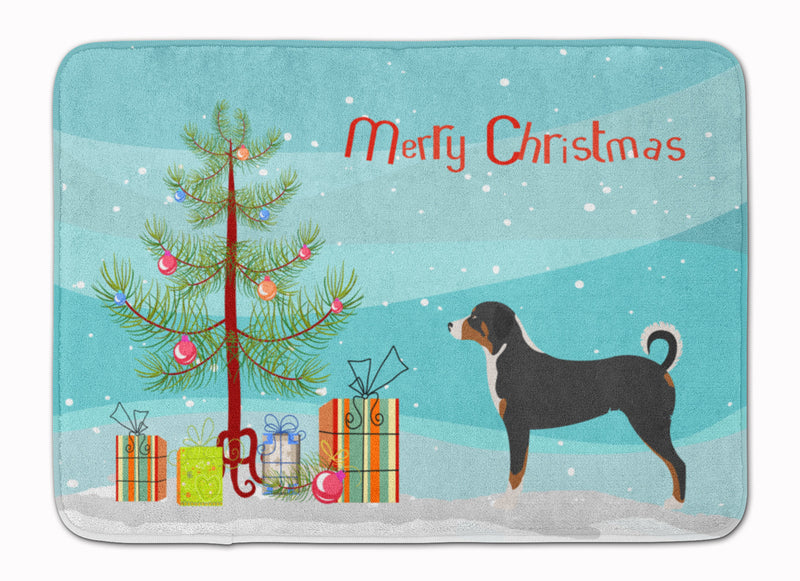 Appenzeller Sennenhund Christmas Machine Washable Memory Foam Mat BB8450RUG