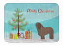 Bergamasco Shepherd Christmas Memory Foam Kitchen Mat Machine Washable Anti-Fatigue Cushion Comfort Bath or Kitchen Rug