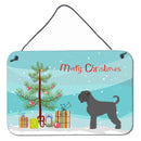 Black Russian Terrier Christmas Wall or Door Hanging Prints BB8455DS812