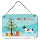 American Toy Fox Terrier Christmas Wall or Door Hanging Prints BB8468DS812