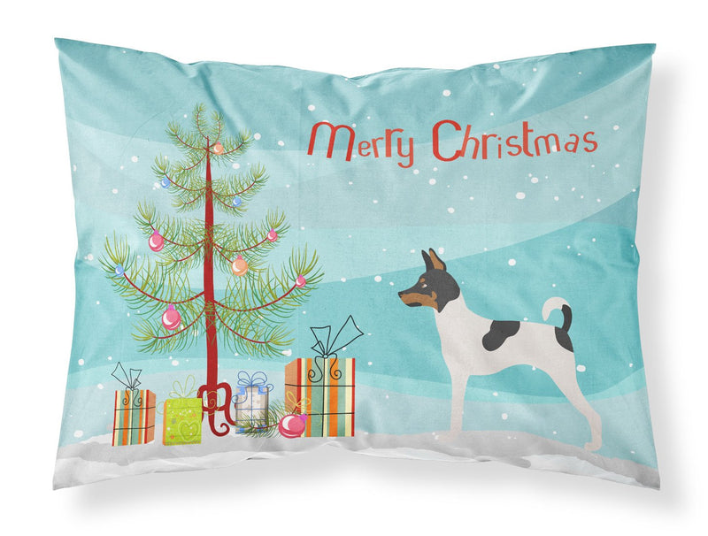 American Toy Fox Terrier Christmas Fabric Standard Pillowcase BB8468PILLOWCASE