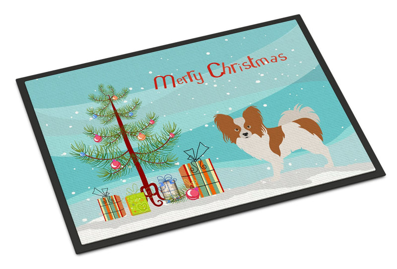 Papillon Christmas Indoor or Outdoor Mat 24x36 BB8472JMAT