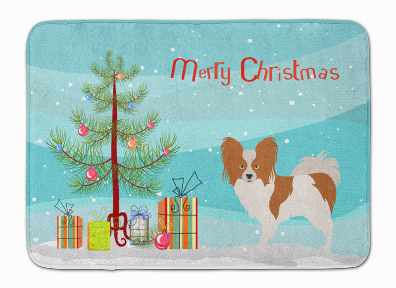 Papillon Christmas Machine Washable Memory Foam Mat BB8472RUG