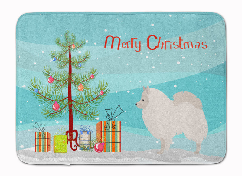 German Spitz Christmas Machine Washable Memory Foam Mat BB8479RUG