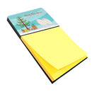 German Spitz Christmas Watercolor Sticky Note Holder Refillable Dispenser Desk Accessory 3x3 Pad Gift