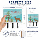 Berger Picard Christmas Leash or Key Holder Wall Hooks, Coat Rack Wall Mount, for Hanging Keys, Towels, Aprons, Leashes