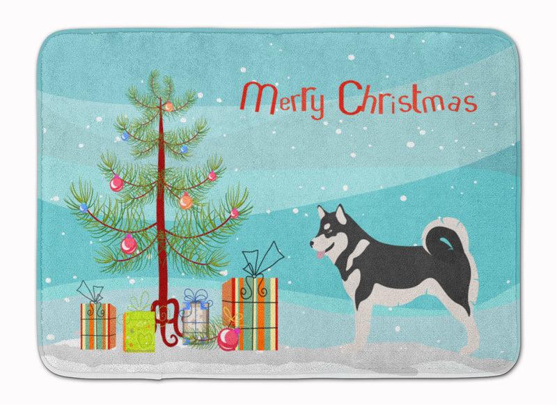 Alaskan Malamute Christmas Machine Washable Memory Foam Mat BB8486RUG