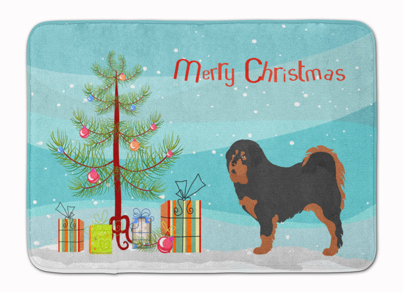 Tibetan Mastiff Christmas Machine Washable Memory Foam Mat BB8488RUG