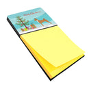 Telomian Christmas Watercolor Sticky Note Holder Refillable Dispenser Desk Accessory 3x3 Pad Gift
