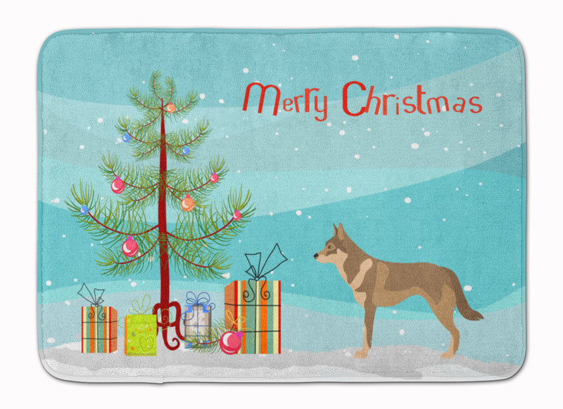 Czechoslovakian Wolfdog Christmas Machine Washable Memory Foam Mat BB8497RUG