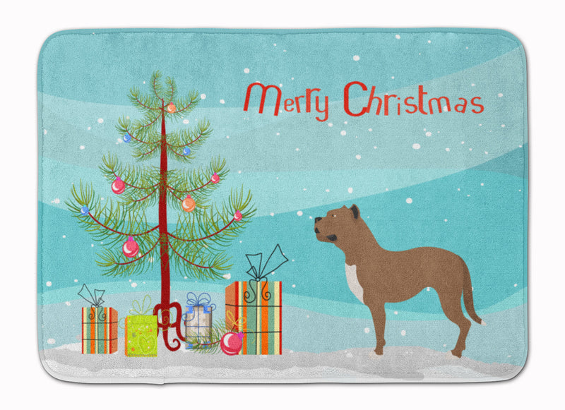 Perro de Presa Canario Christmas Machine Washable Memory Foam Mat BB8501RUG