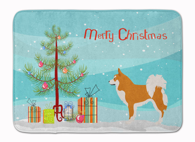 Icelandic Sheepdog Christmas Machine Washable Memory Foam Mat BB8502RUG