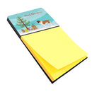 Moscow Watchdog Christmas Watercolor Sticky Note Holder Refillable Dispenser Desk Accessory 3x3 Pad Gift