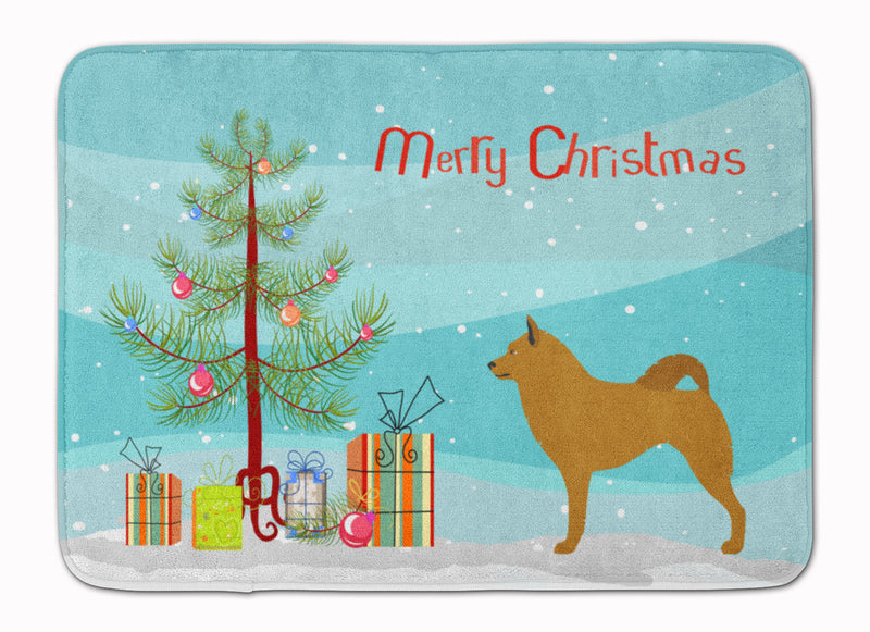 Finnish Spitz Christmas Machine Washable Memory Foam Mat BB8505RUG