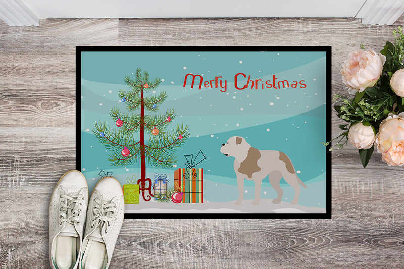 American Bulldog Christmas Doormat - 24x36 Decorative Floor Mat – Indoor/Outdoor Rug with Artistic Flair BB8510JMAT
