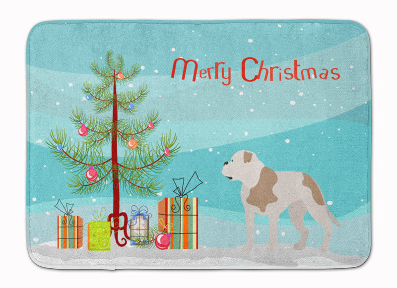 American Bulldog Christmas Machine Washable Memory Foam Mat BB8510RUG