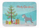 Schnauzer Christmas Machine Washable Memory Foam Mat BB8512RUG