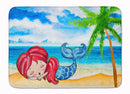 Mermaid on the Beach Memory Foam Kitchen Mat Machine Washable Anti-Fatigue Cushion Comfort Bath or Kitchen Rug