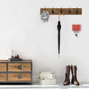 Mermaid Welcome Red Leash or Key Holder Wall Hooks, Coat Rack Wall Mount, for Hanging Keys, Towels, Aprons, Leashes