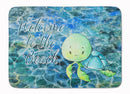 Sea Turtle Welcome Memory Foam Kitchen Mat Machine Washable Anti-Fatigue Cushion Comfort Bath or Kitchen Rug