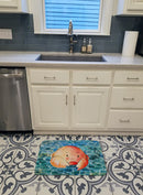 Crab Memory Foam Kitchen Mat Machine Washable Anti-Fatigue Cushion Comfort Bath or Kitchen Rug