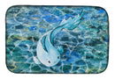 Blue Fish Dish Drying Mat – Absorbent, Artistic Kitchen Essentials BB8524DDM