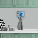 Surf Boards and Wave Leash or Key Holder Wall Hooks, Coat Rack Wall Mount, for Hanging Keys, Towels, Aprons, Leashes