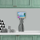 Beach Scene Welcome Leash or Key Holder Wall Hooks, Coat Rack Wall Mount, for Hanging Keys, Towels, Aprons, Leashes