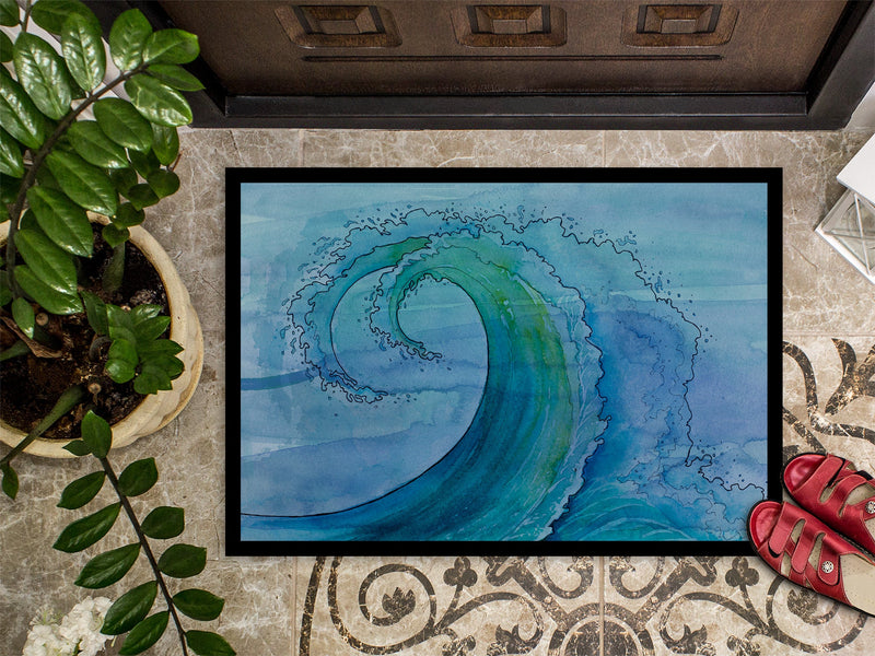 Abstract Wave Indoor or Outdoor Mat 18x27 BB8531MAT