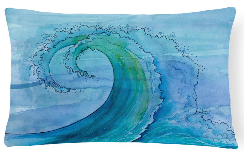 Abstract Wave Canvas Fabric Decorative Pillow BB8531PW1216