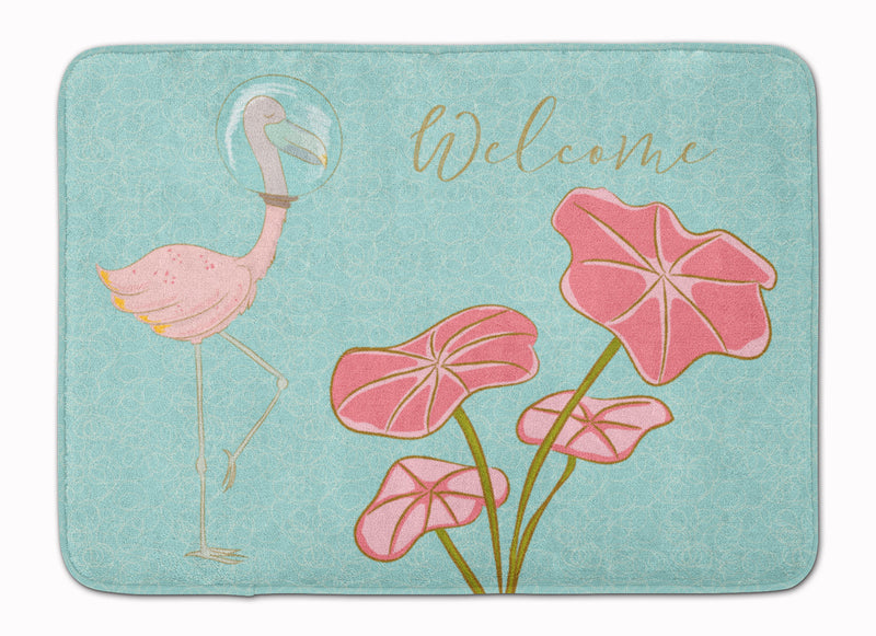 Flamingo Welcome Machine Washable Memory Foam Mat BB8532RUG