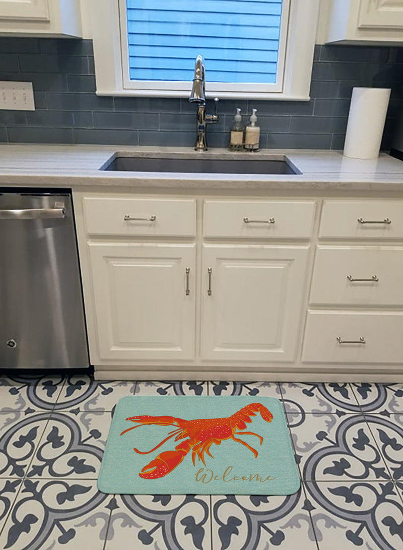 Lobster Welcome Machine Washable Memory Foam Mat BB8534RUG