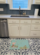 Flamingo Underwater Memory Foam Kitchen Mat Machine Washable Anti-Fatigue Cushion Comfort Bath or Kitchen Rug