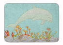 Dolphin Underwater Scene Memory Foam Kitchen Mat Machine Washable Anti-Fatigue Cushion Comfort Bath or Kitchen Rug